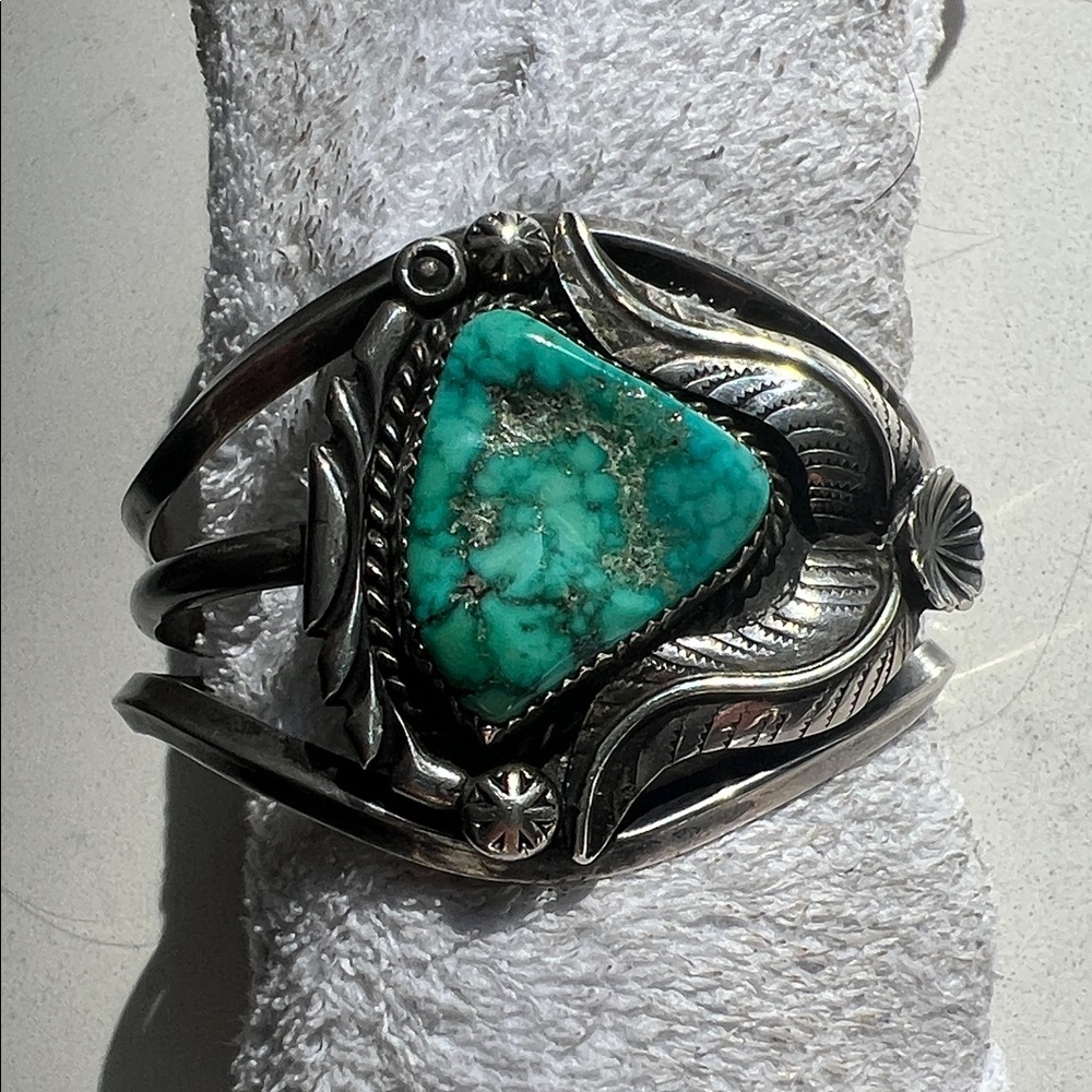 Turquoise and Silver Women's Bracelet